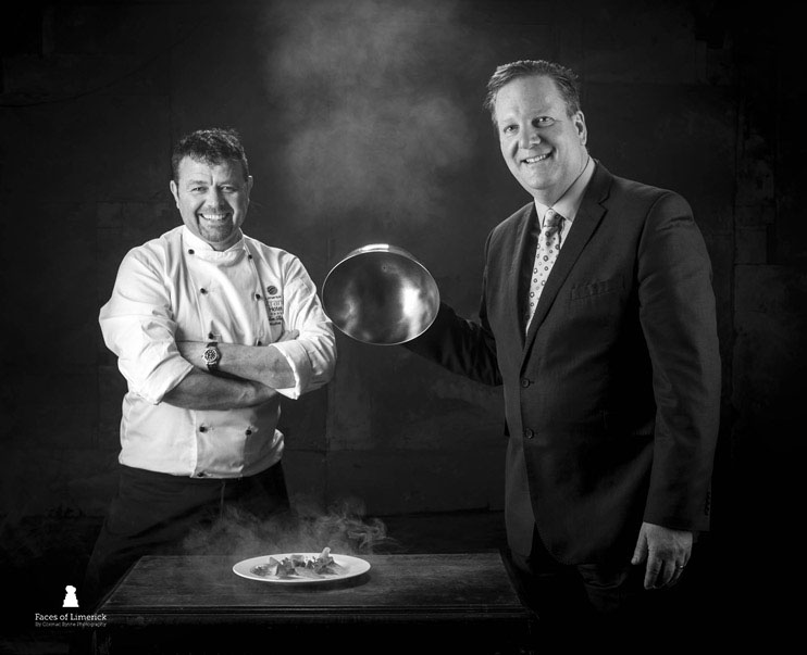 
Chef and food consultant Tom Flavin and hotelier Sean Lally sha a long connection through Limerick's hospitality scene. Tom, a champion of local food culture for over 30 years, helped shape Limerick's culinary identity, while Sean spent 18 years leading some of the city's best-known hotels - from the Royal George and the Clarion to serving as General Manager of the Limerick Strand.


